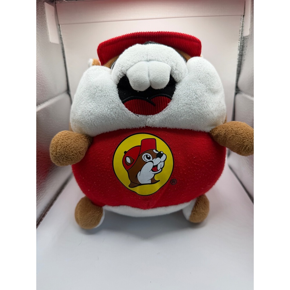 Buc-ee's Plush Beaver Mascot Jaag Red Corduroy Hat Shirt Stuffed Animal Logo